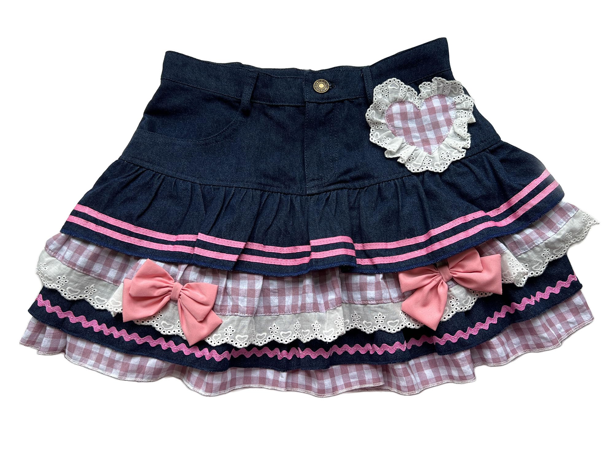 Jupe Cargo Femme Courte Y2k Mini - LEFT GIRL - Denim Été Sexy - Taille