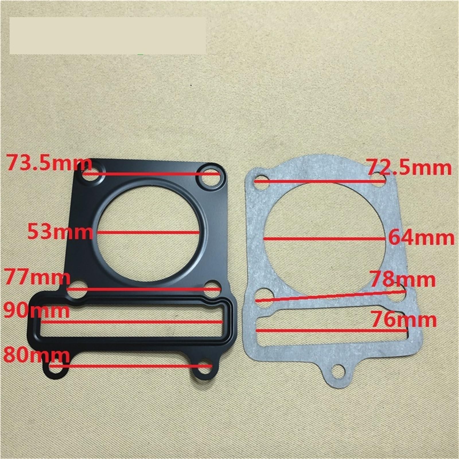 Guarnizione Carter Frizione, Guarnizione del blocco cilindro per moto e scooter ZY125 adatta per Yamaha 125cc YZ 125, pezzi di ricambio per guarnizioni motore