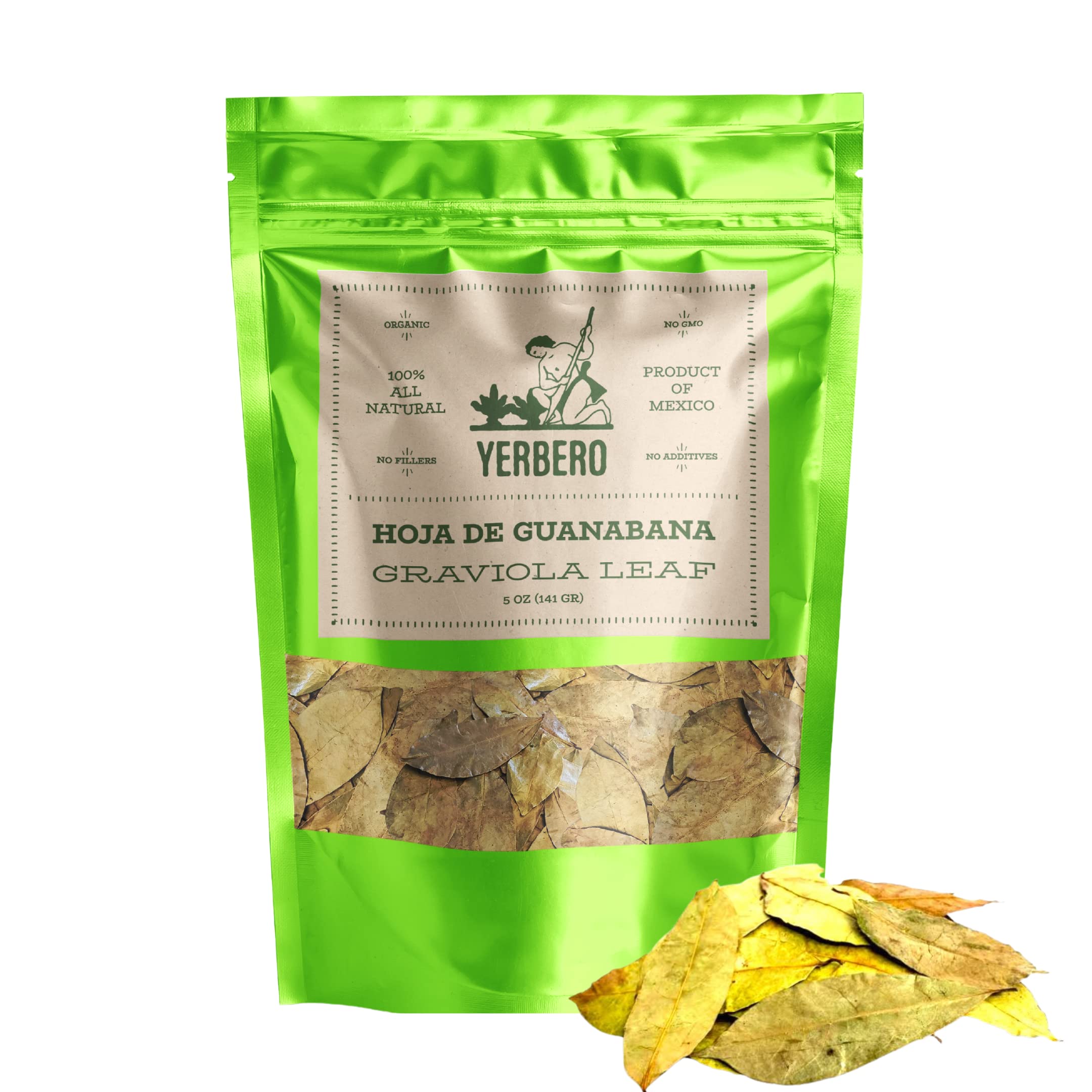 Buy Yerbero Te Hoja De Guanabana 5oz (140gr) Graviola Leaf Whole