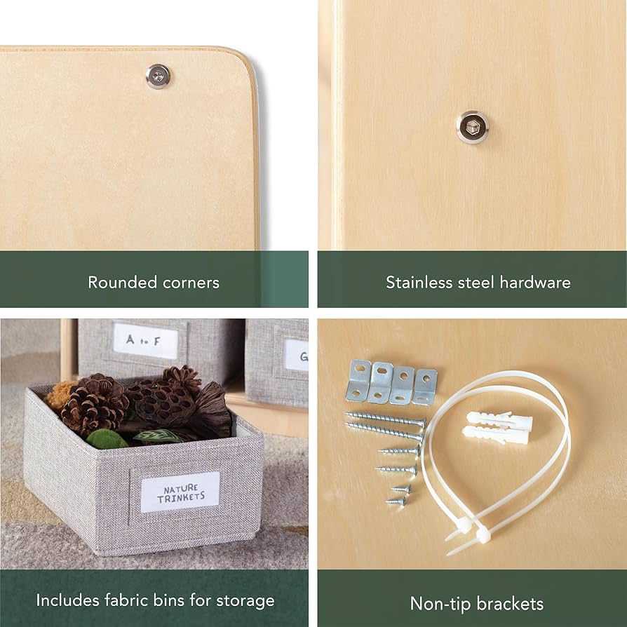 Guidecraft EdQ Dress-up Storage With Bins Natural: Mexico