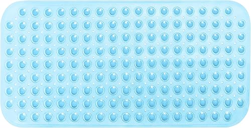 Miniatura 96 de Tapete grande antideslizante para bañera y ducha de 31 x 16 pulgadas (solo bañeras suaves/sin textura), seguro, limpio, lavable a máquina, agarre y