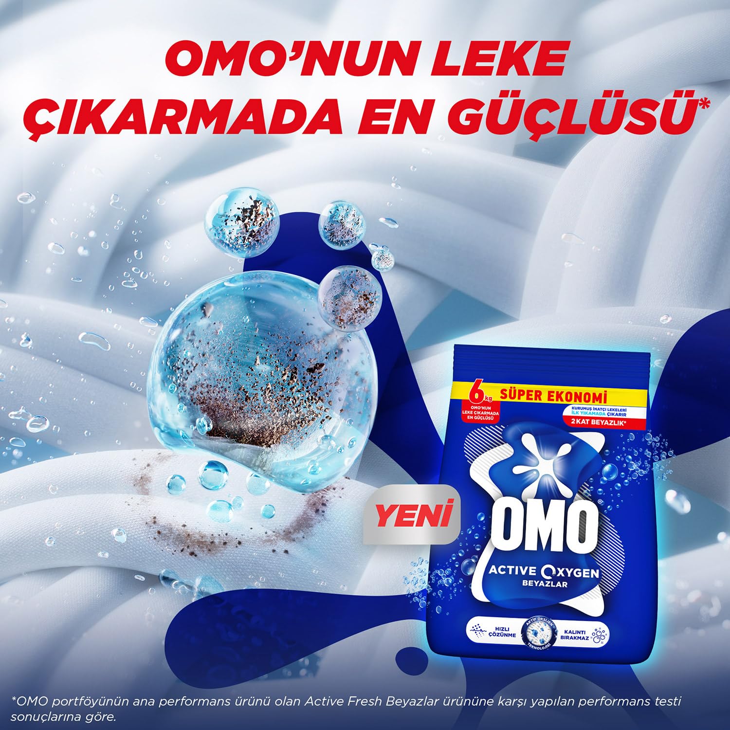 Omo Active Oxygen Beyazlar Toz Deterjanı 6 kg