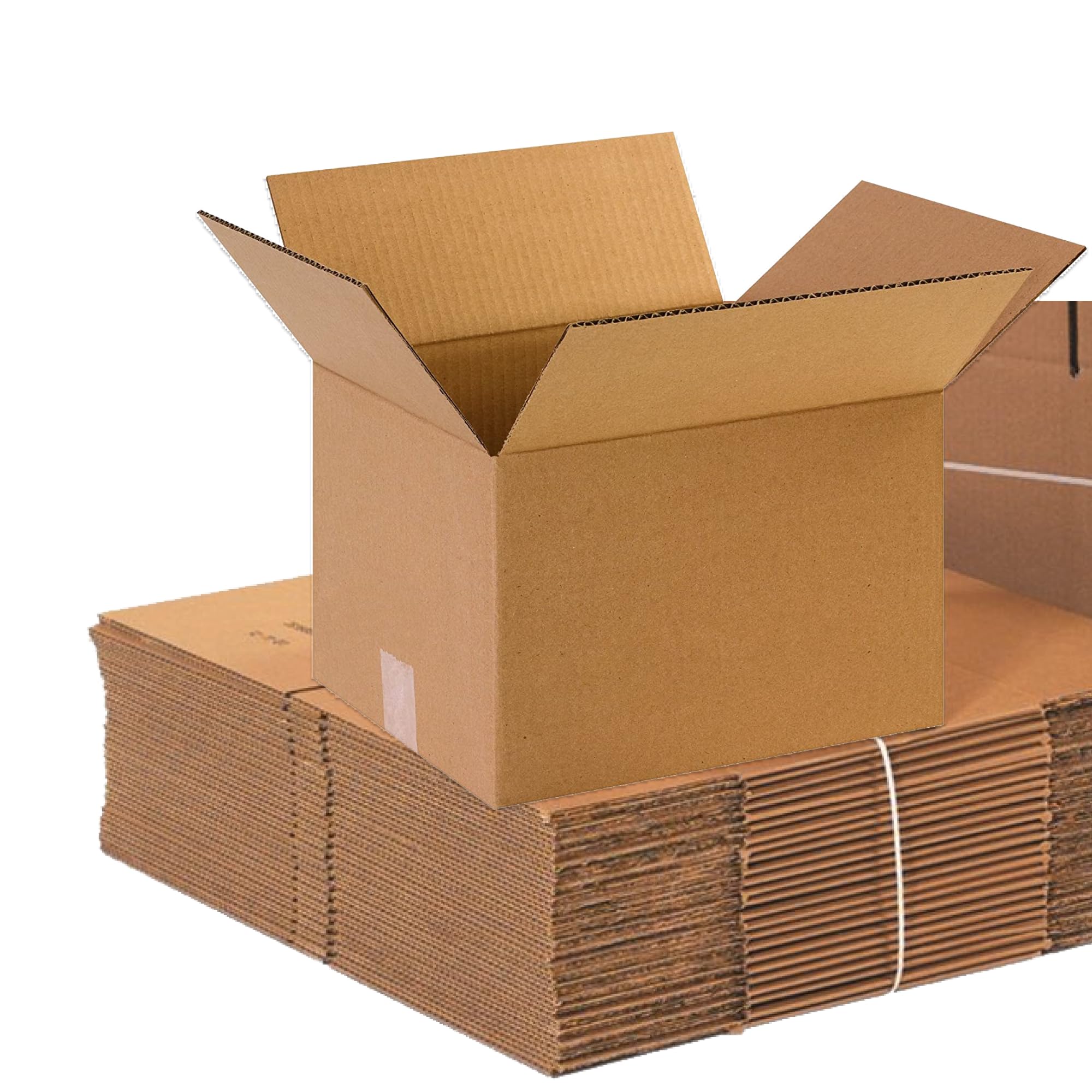 BOX USA 25 Pack Medium Shipping Boxes 12" L x 10" W x 8" H | Corrugated Cardboard for Packaging, Moving and Storage 12108