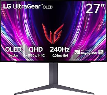 Amazon.com: LG ‎27GS93QE 27-inch Ultragear OLED Gaming Monitor QHD