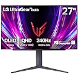‎27GS93QE 27-inch Ultragear OLED Gaming Monitor QHD 1440p 240Hz 0.03ms DisplayHDR True Black 400 AMD FreeSync Premium Pro NVIDIA G-Sync HDMI 2.1 DisplayPort Tilt/Height/Pivot Stand Black