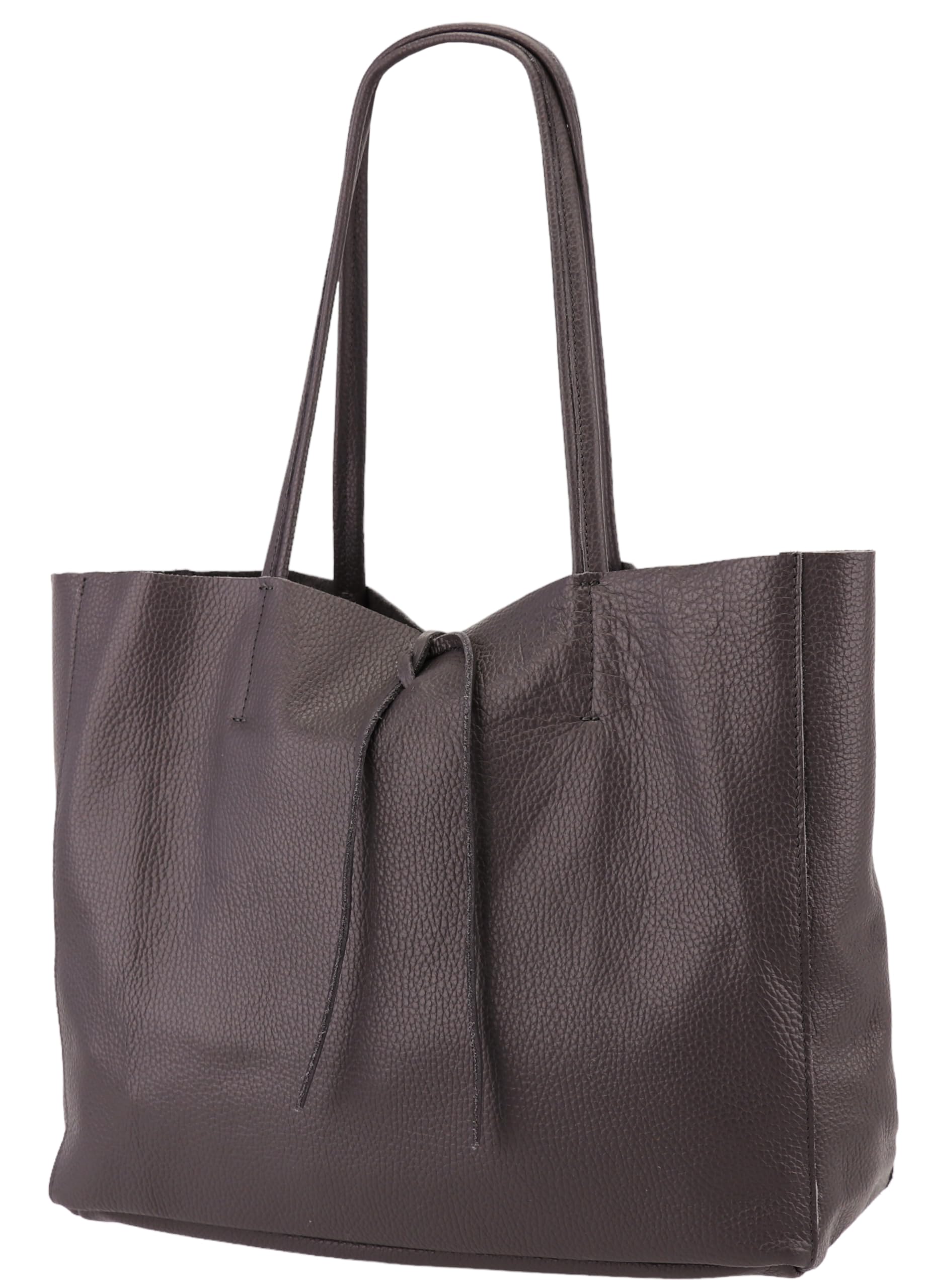 SH Leder ® Damen Echt Rindleder Shopper in Querformat mit Innentasche in vielen Farben Schultertasche Henkeltasche 30x37cm Maja G514