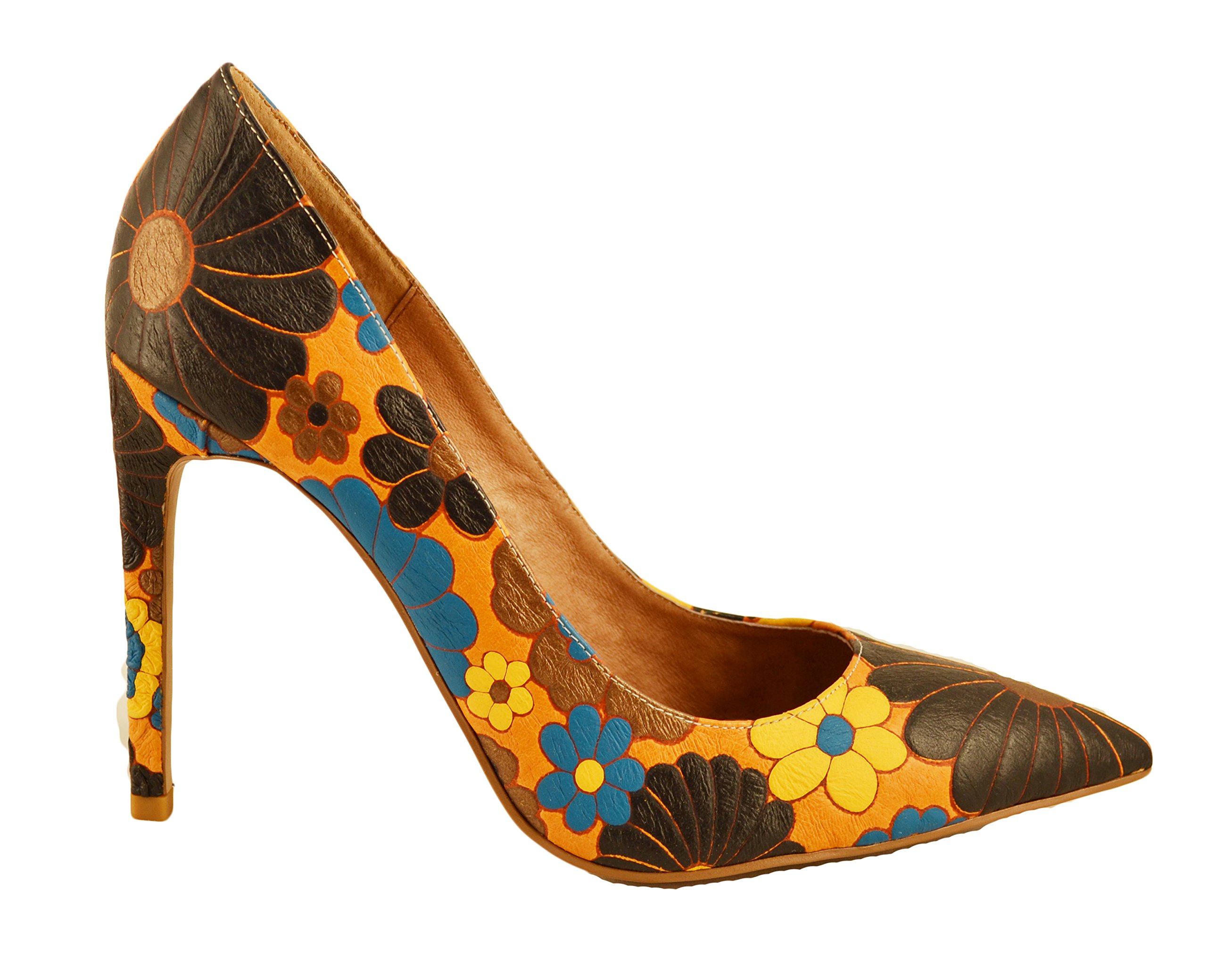 Dulce Yellow Black Printed Leather (39 EU)
