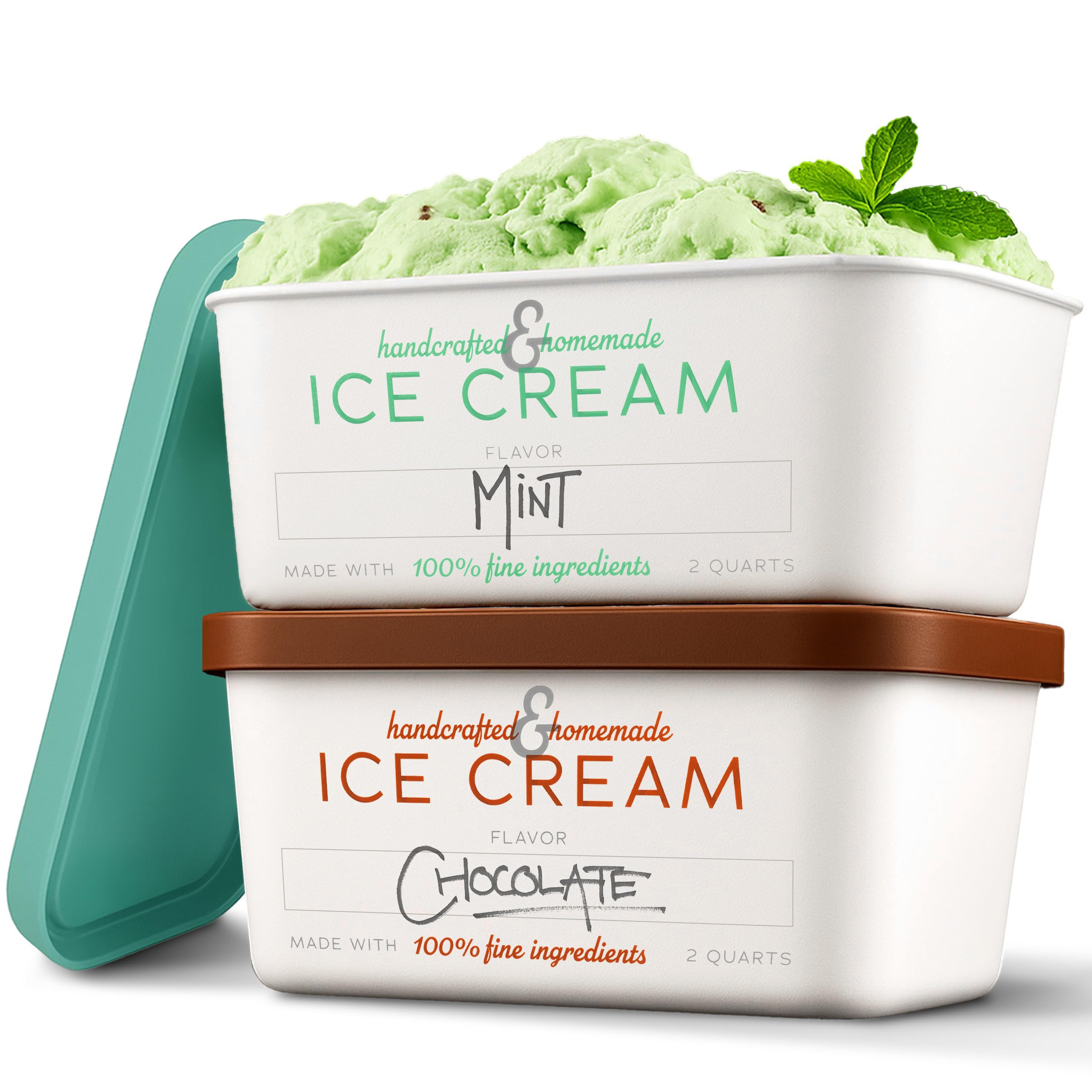 Stock Your Home 2-Quart Ice Cream Containers