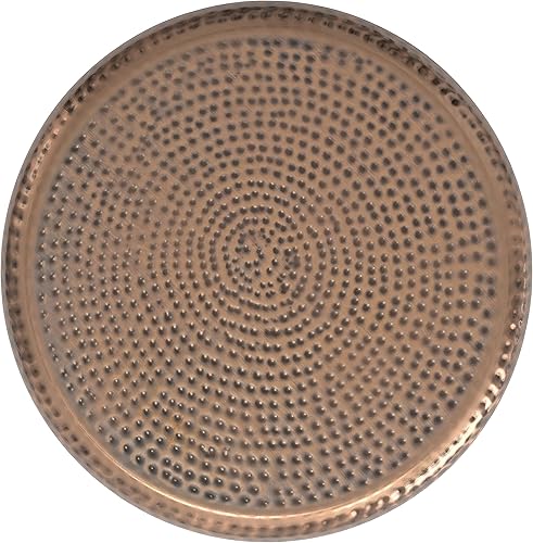 Miniatura 5 de SIMPLIHOME Preston - Mesa auxiliar de metal industrial moderna de 22 pulgadas de ancho en cobre antiguo, totalmente montada para la sala de estar y