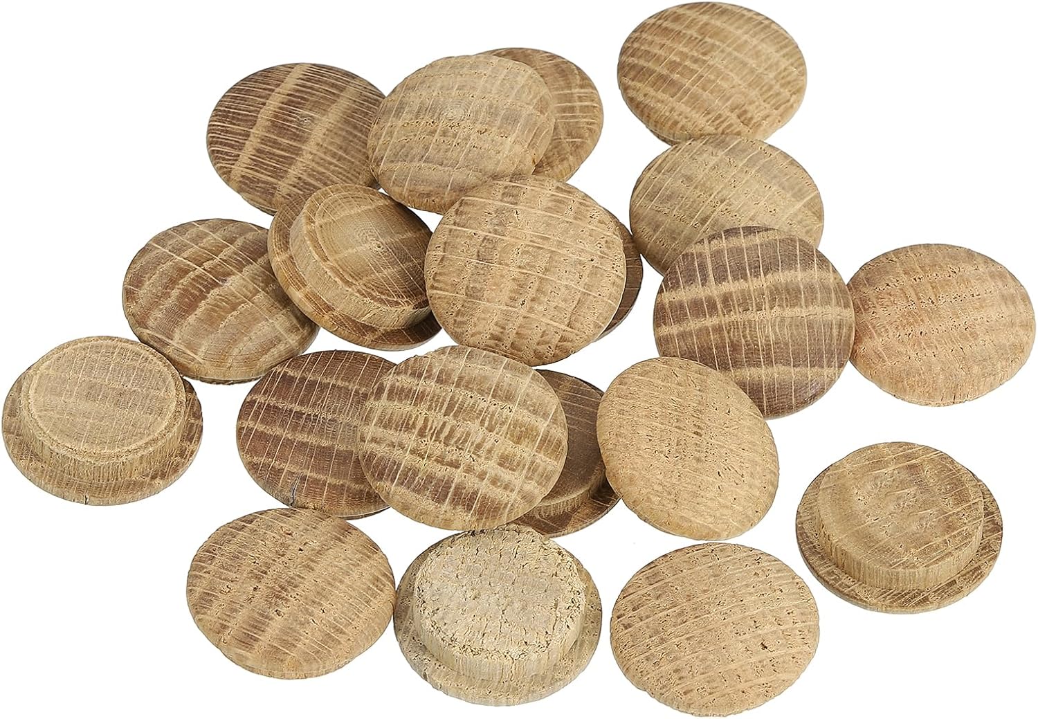 sourcing map 20 Pcs 0.79 x 0.98 Inch Wood Hole Plugs, Wooden Screw Hole