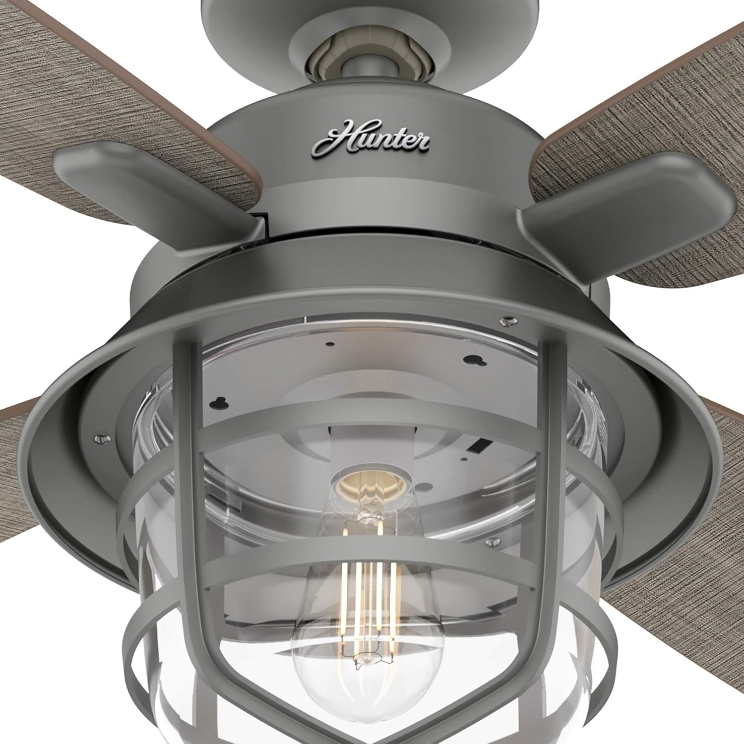 Black Friday - 70% OFF Hunter Fan Company 50390 Port Royale Ceiling Fan, 52, Matte Silver Finish