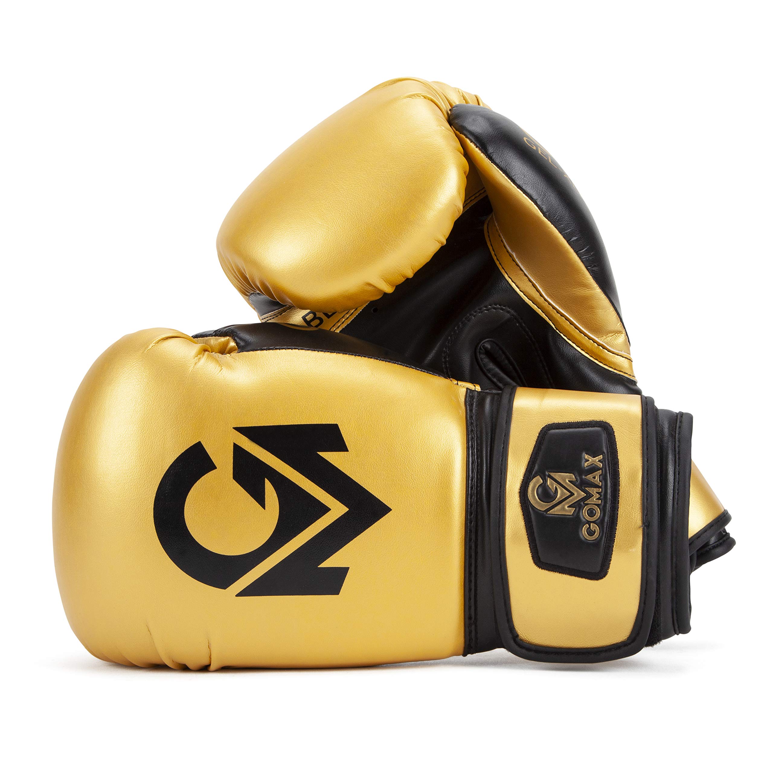 GoMax Leather Boxing Gloves 6,8,10,12,14,16 oz Boxing Glove for Training Punching Sparring Punching Boxing Bag Gloves Mitts Muay Thai Kickboxing MMA Martial Arts Workout Gloves