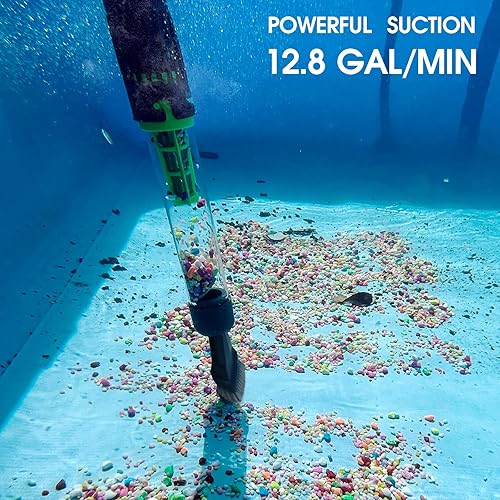 Miniatura 2 de Aspirador recargable 3 en 1 para bañera de hidromasaje para piscina y spa, modo dual y sistema de accionamiento magnético, filtros de malla ultra