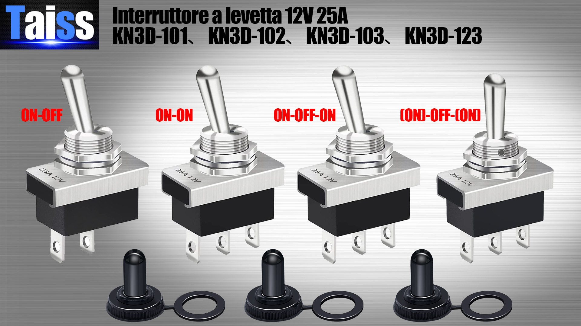 Senvenelec 10 mini interruttori a levetta, 2 posizioni, interruttore a 3 pin, Spst 3 V, 5 V, 12 V, 220 V, 240 V, adatto per auto, camion, navi e