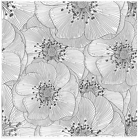 Flowers Background Clear Stamps for Card Making