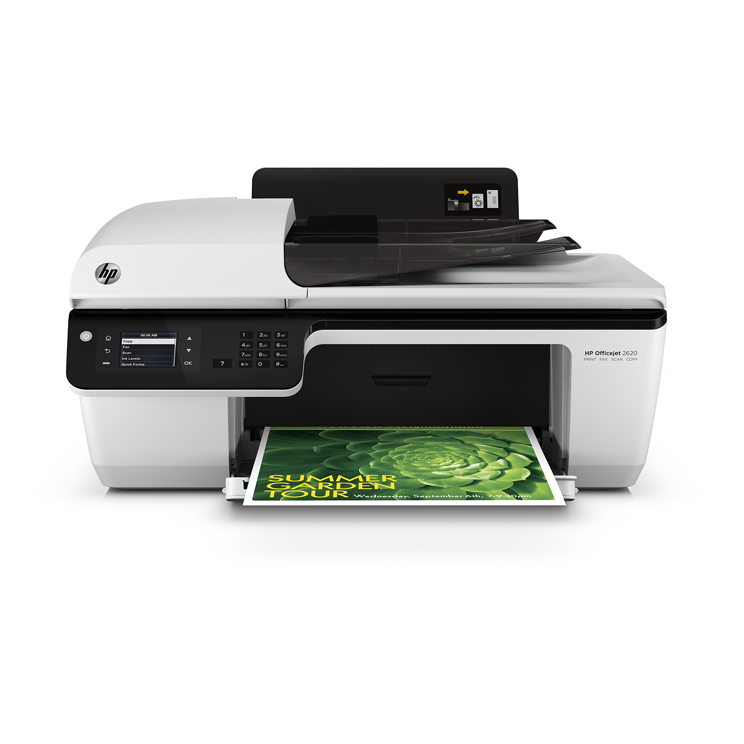 HP Officejet 2620 All-in-One Multifunktionsgerät (Scanner, Kopierer, Drucker, Fax, USB 2.0) weiß/schwarz