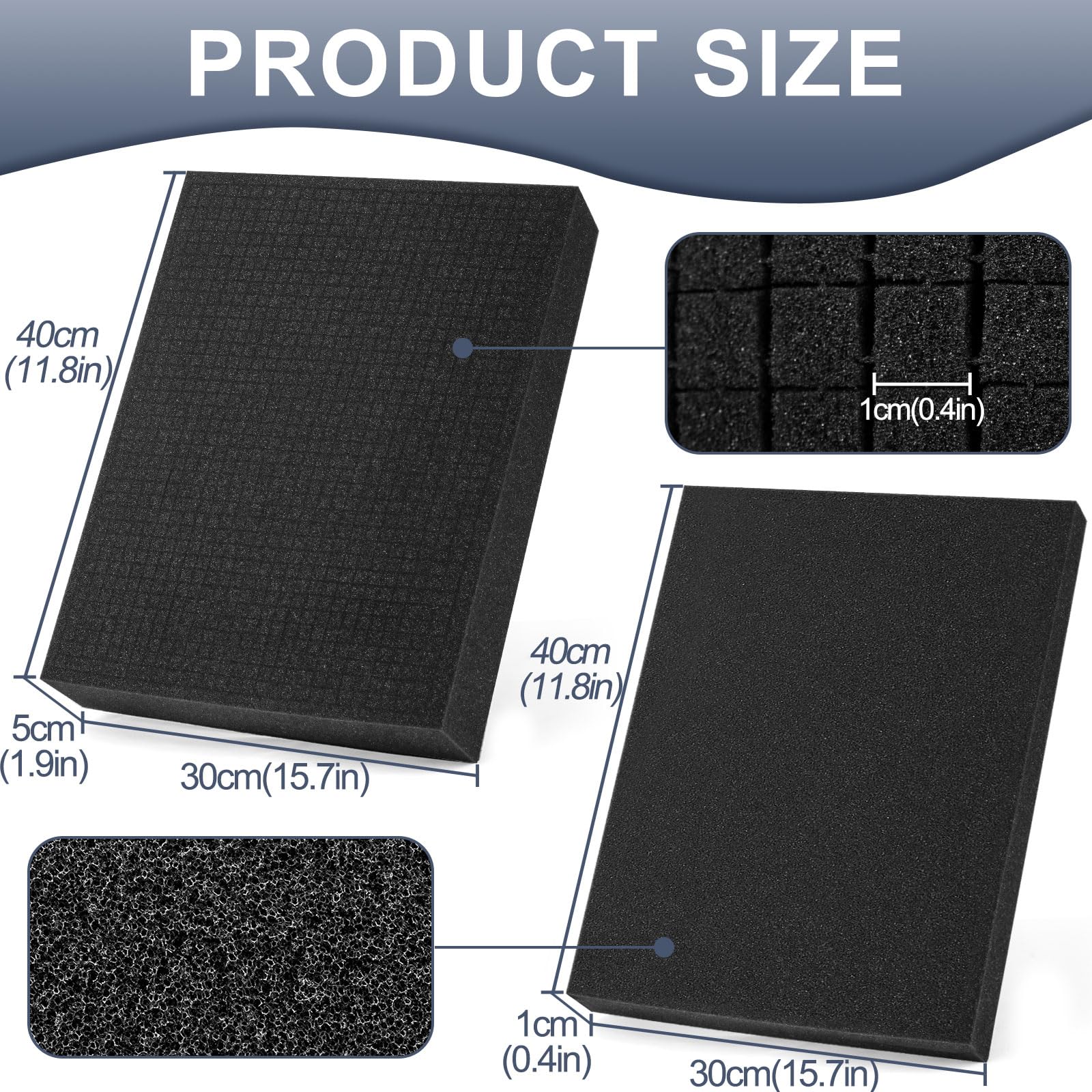 HUALIANG 4 Pcs Polyurethane Foam Sheet - Image 2