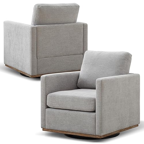 30.7" W Swivel Accent Chair Set of 2, Mid Century