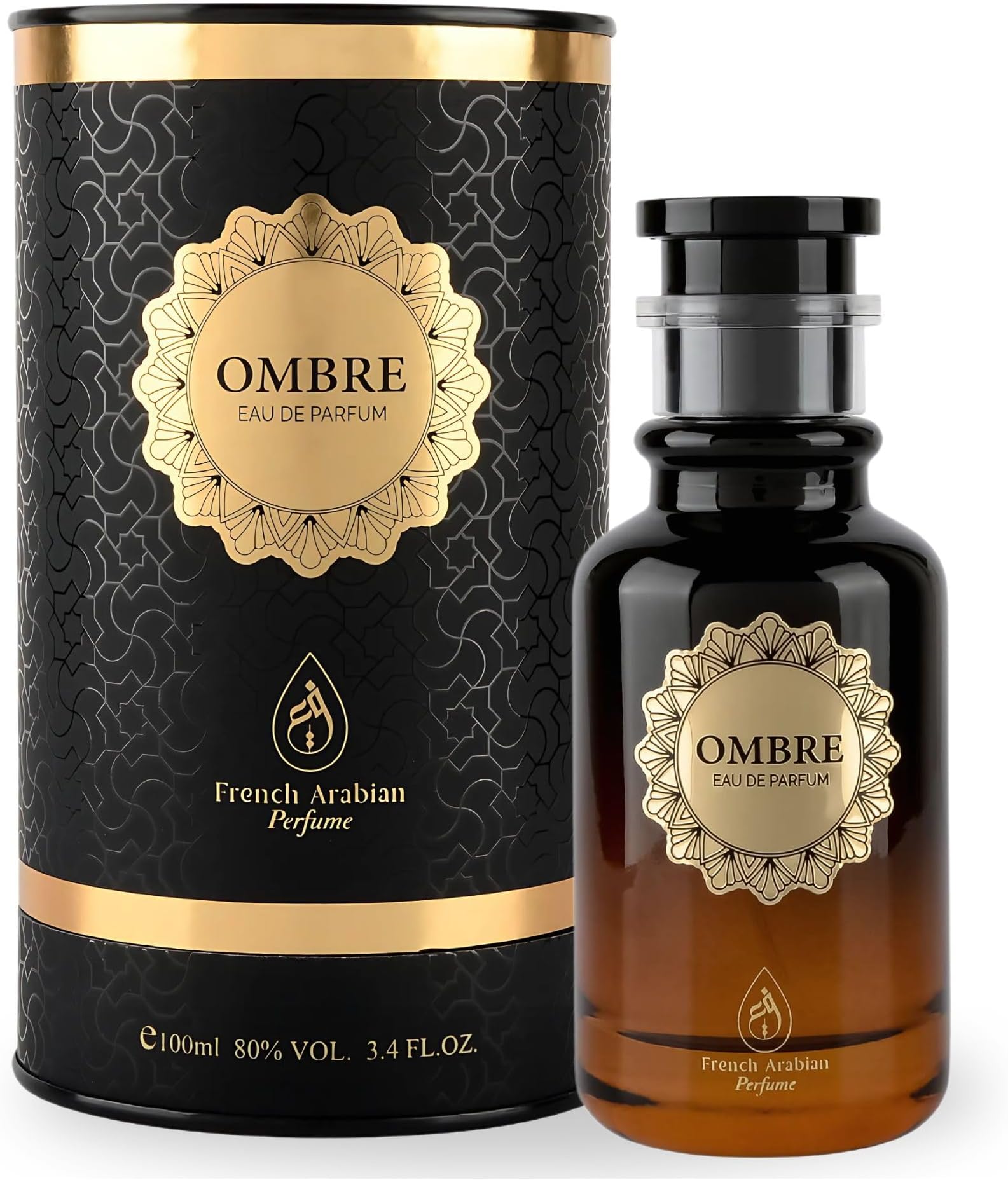 Ombre Oud Eau de Parfum 100ml – Luxury Arabian Oud Fragrance for Women & Men – Long Lasting Amber Incense Perfume – Inspired by Niche Perfumes