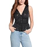 Womens Sleeveless Gia Tie Front Top
