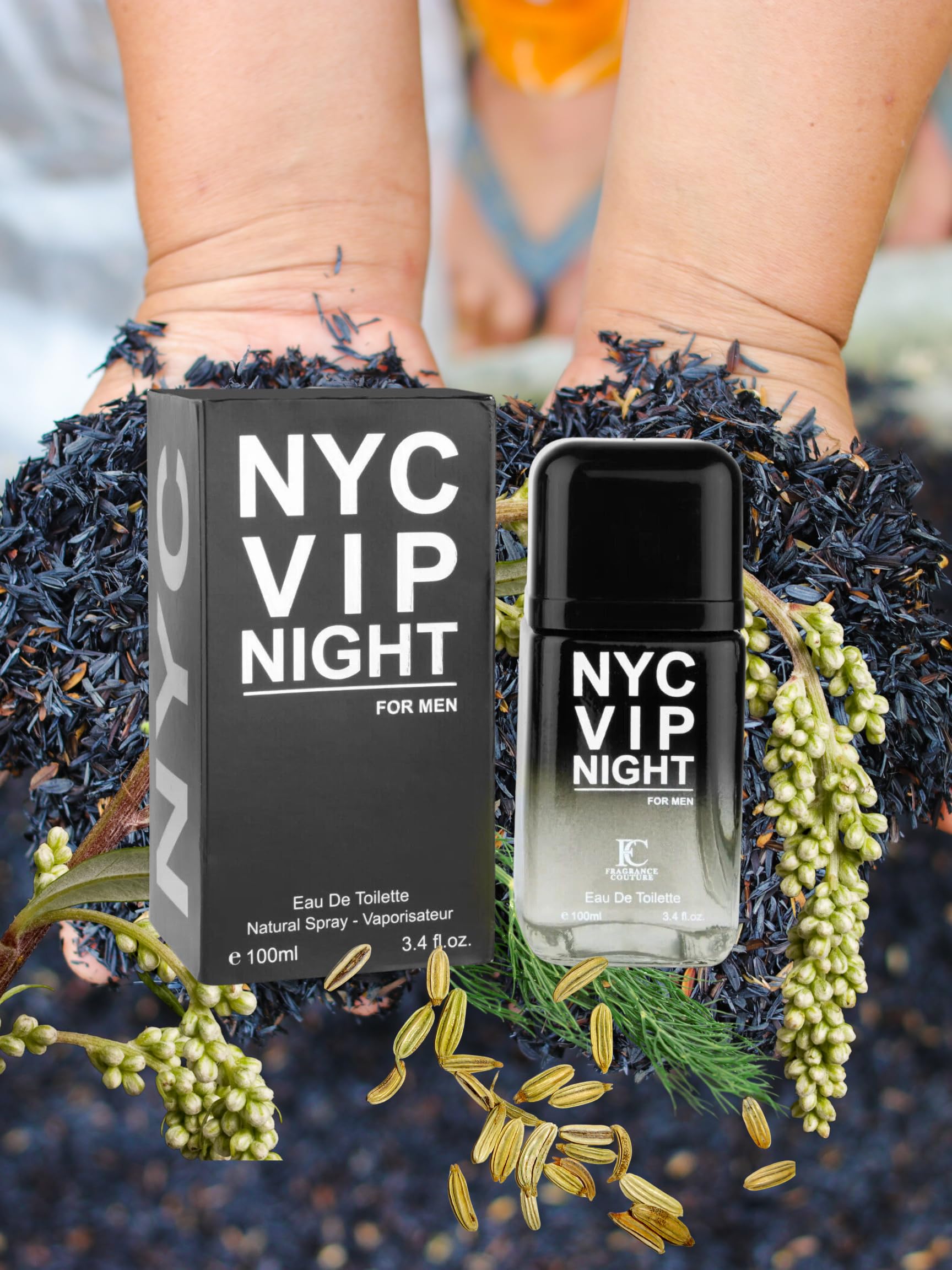 NYC VIP NIGHT FOR MEN EAU DE TOILETTE 3.4 FL. Oz. Aromatic Fougere fragrance for men.