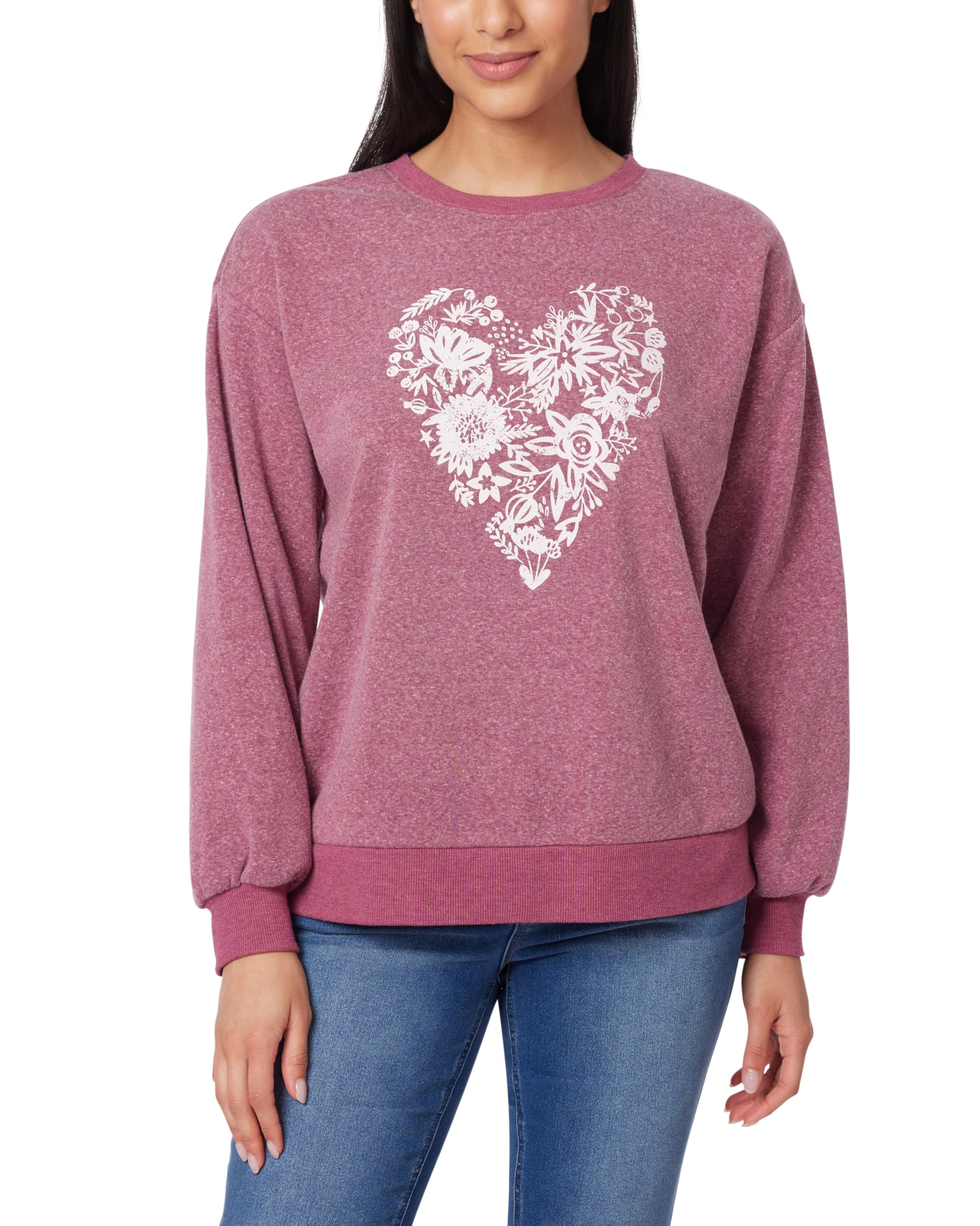 Angels Forever Young Women's Millie Classic Graphic Fleece Pullover (Available in Plus Size) Sweatshirt