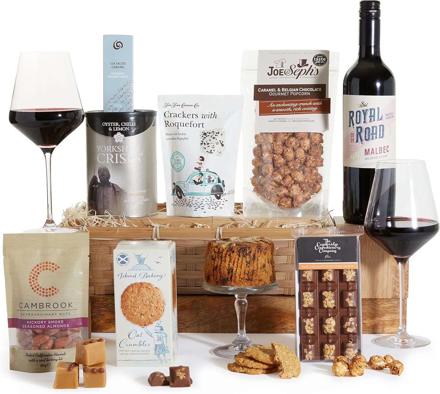 The Wine & Food Hamper Argentinian Malbec Red Wine & Luxury Sweet