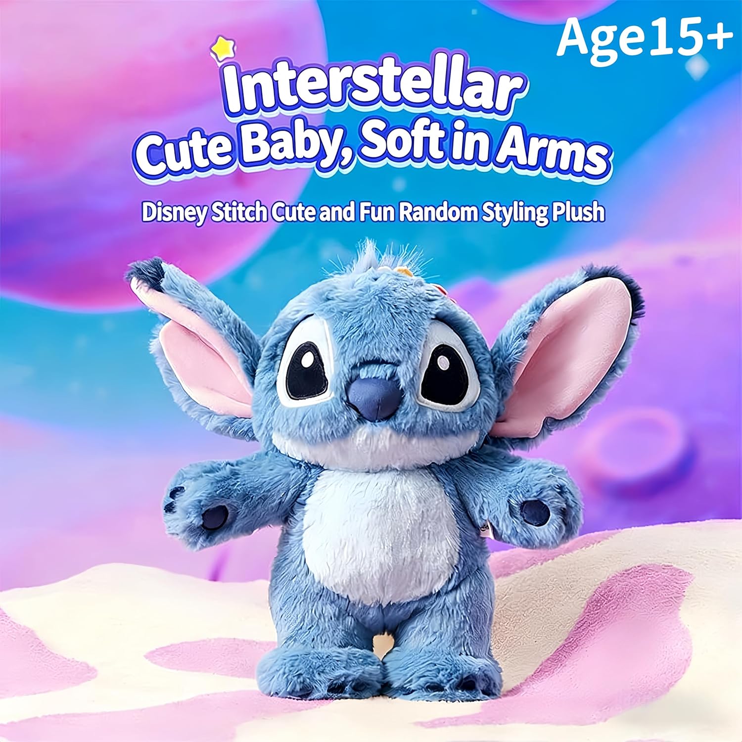 MINISO Disney Poseable Stitch Quirky & Fun Free-Style Toy - Cute, Soft, Collectible | Perfect Easter & Birthday Gifts