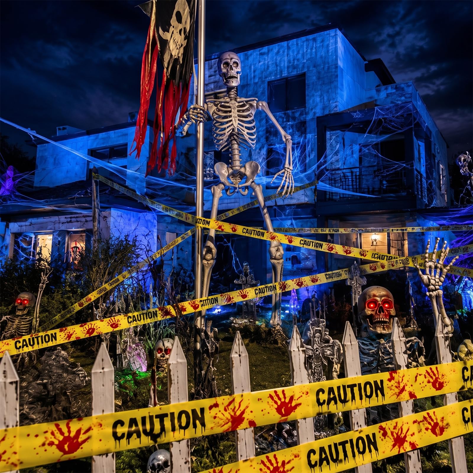 Halloween Caution Tape - Spooky Decorations -5 Halloween Caution Tape - Spooky Decorations -5