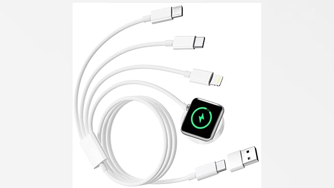 Amazon.com: 4 in 2 Multi Charging Cable for Apple Watch