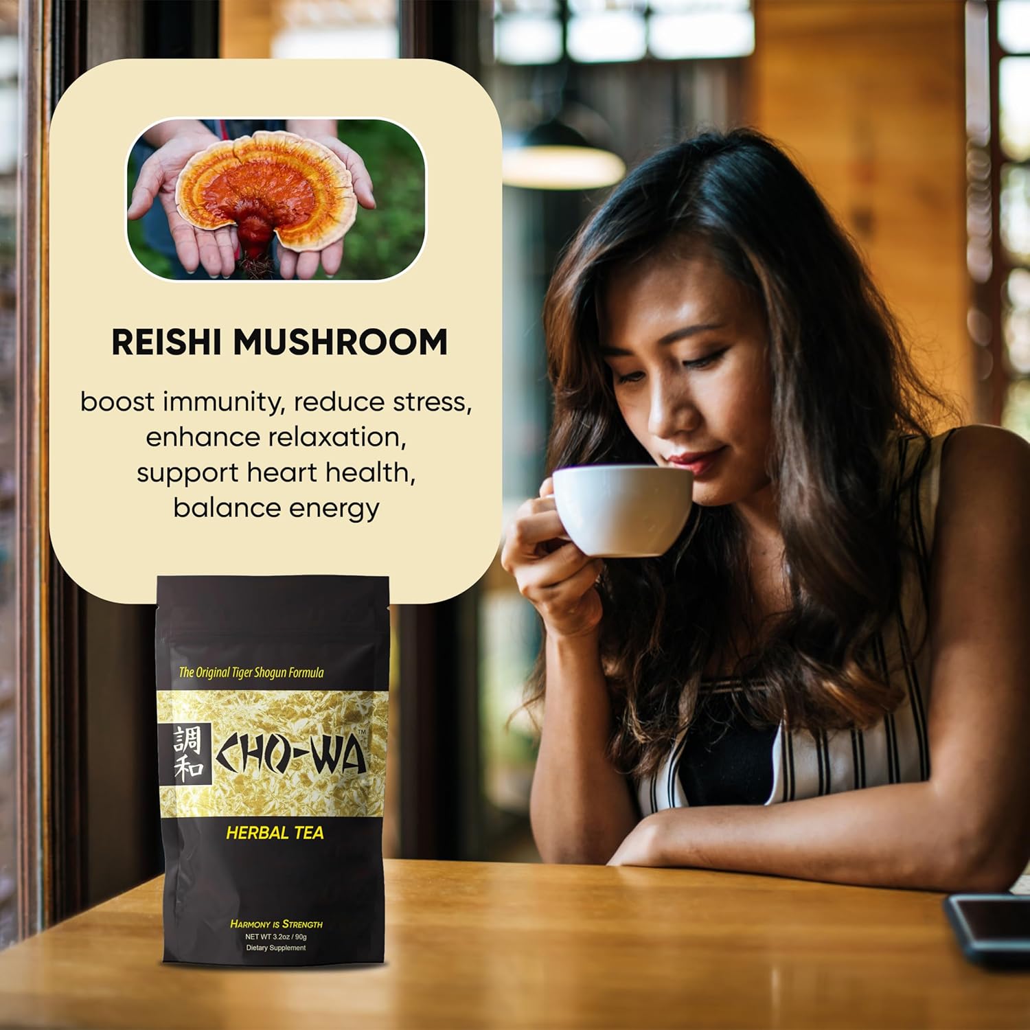 Harmony is Strength CHO-WA Herbal Tea Original Tiger Shogun Formula Dietary Supplement Chowa