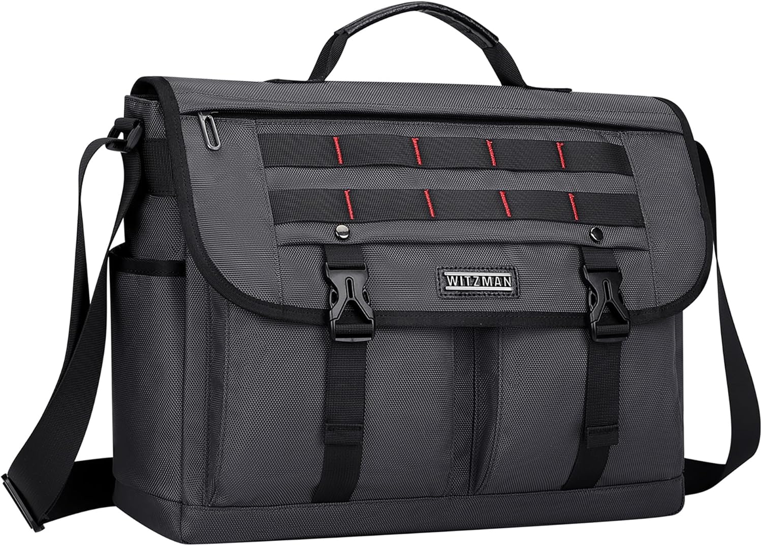 WITZMAN Messenger Bag for Men Crossbody Large Lightweight Satchel Bag Nylon Shoulder Bag with 15.6 inch Laptop