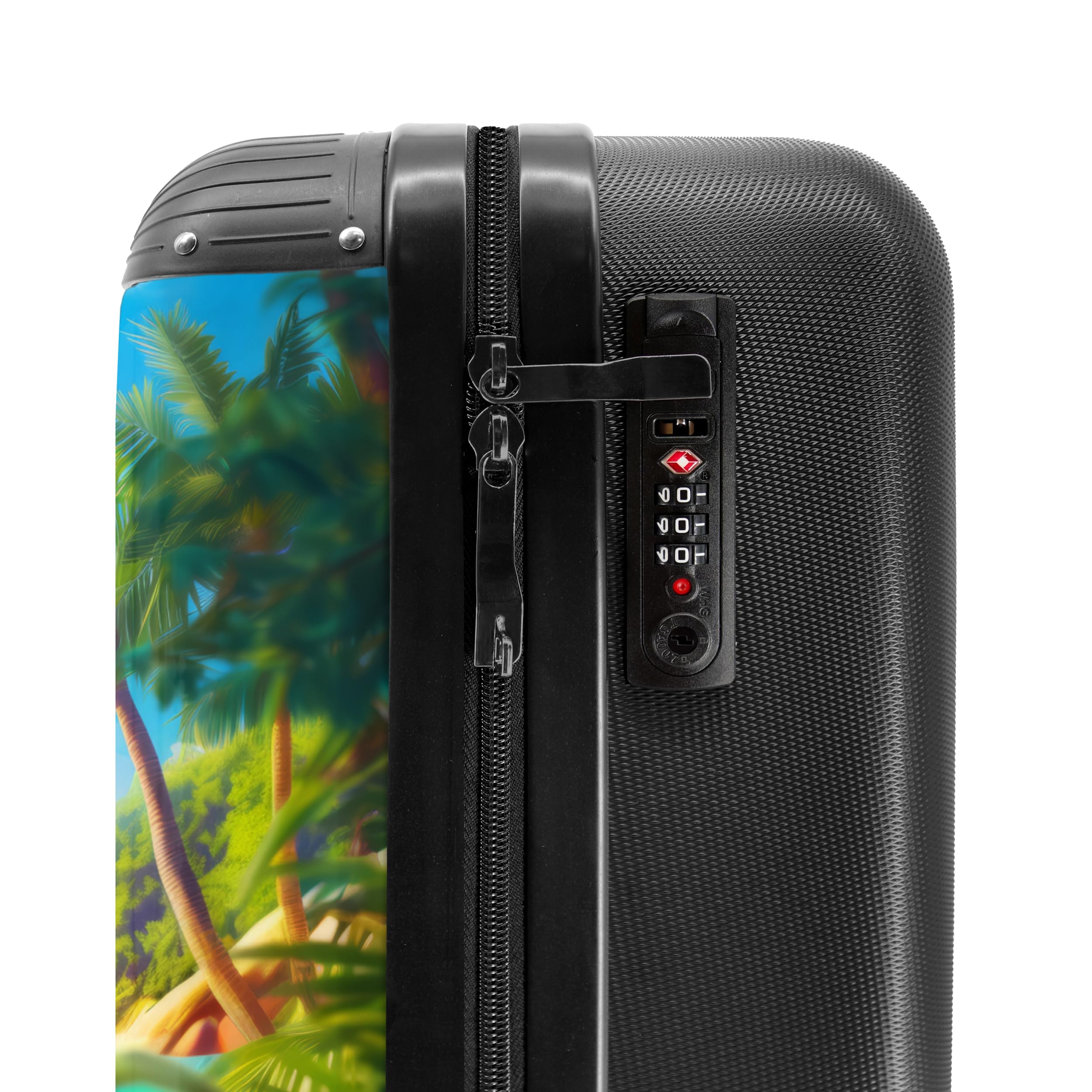 NoBoringSuitcases.com Valise Enfant Cabine à Roulettes 55x35x25cm - Collection Panda Tropical