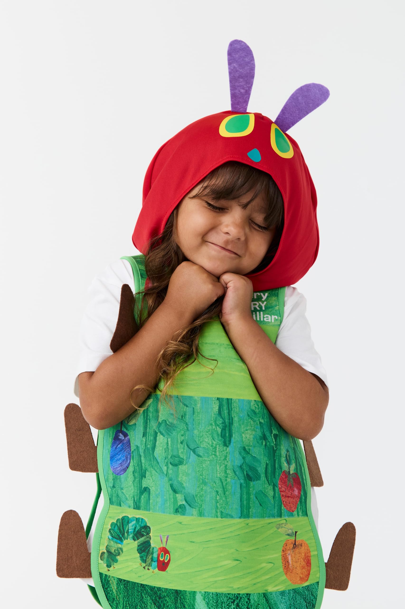 Blues Group Officially Licensed The Very Hungry Caterpillar Unisex Kids Value Costume, Green, 6-8 Years - Image 4