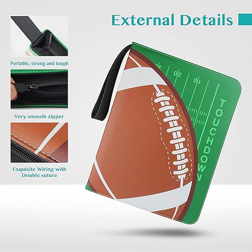 Vista 65 de Carpeta TONESPAC de 900 tarjetas de 9 bolsillos compatible con tarjetas de fútbol, tarjetas deportivas, para tarjetas intercambiables, funda