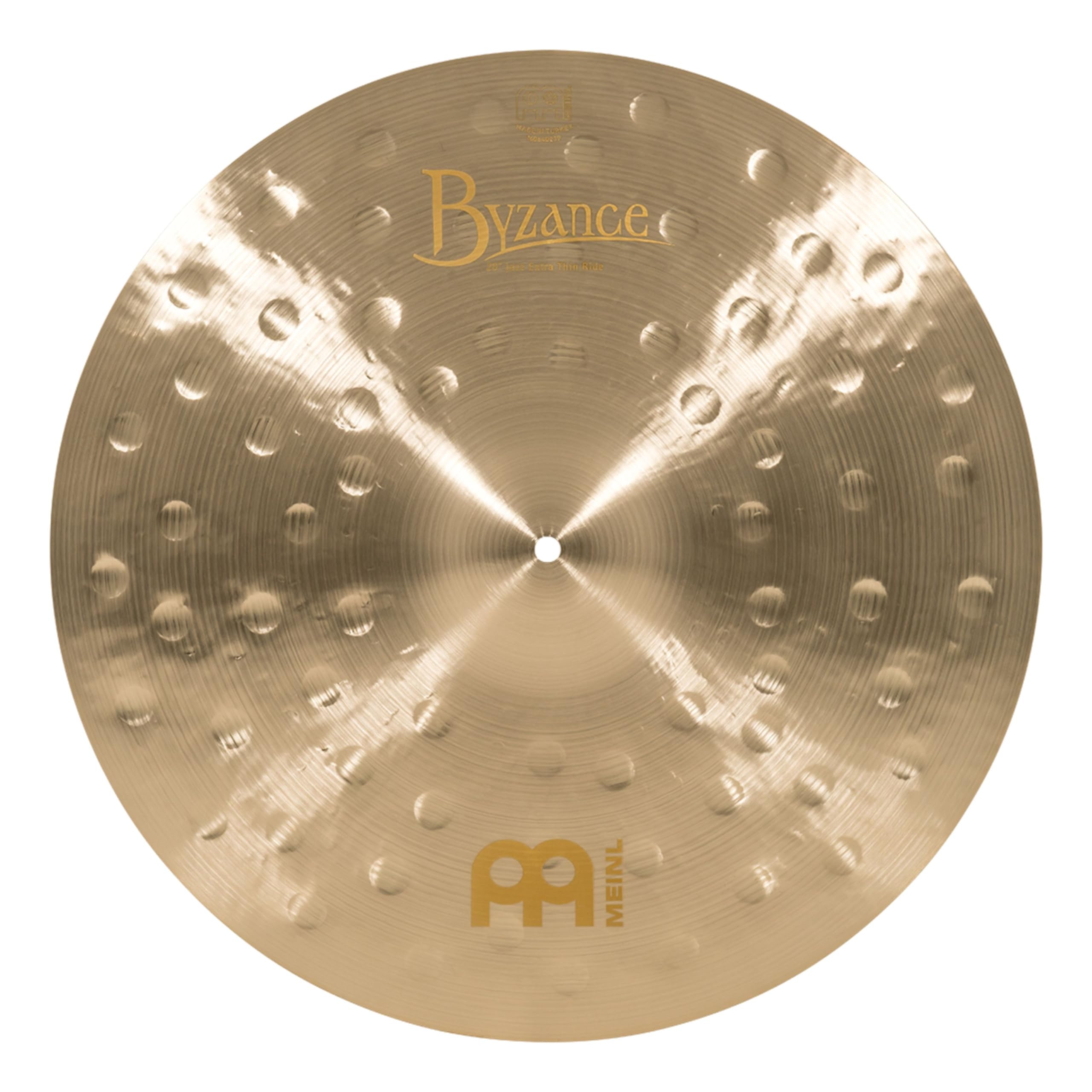 Meinl Cymbals Byzance Jazz Cymbale Ride Extra Thin 20 pouces (50,80cm) pour Batterie – Bronze B20, Finition Traditionnelle (B20JETR)