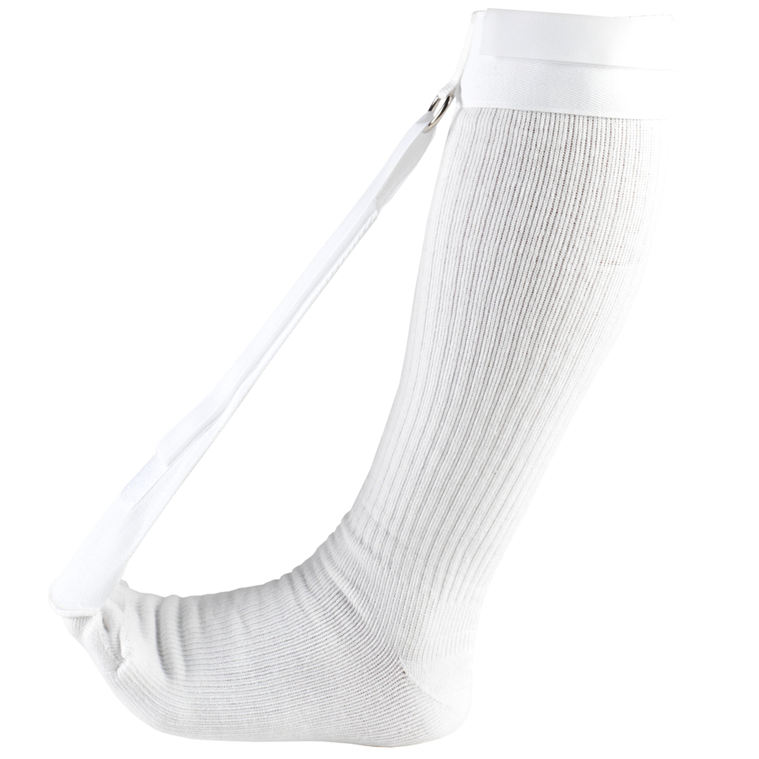 OTC Night Sock, Plantar Fasciitis, Achilles Tendonitis, Step Arch Tight Calf Muscle Support, White, Large