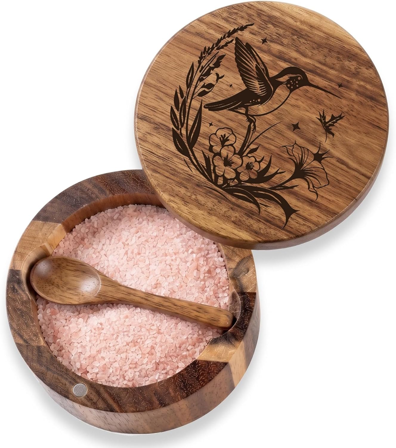Amazon.com: InnoBeta Hummingbird Gifts for Women Acacia Wood Salt ...