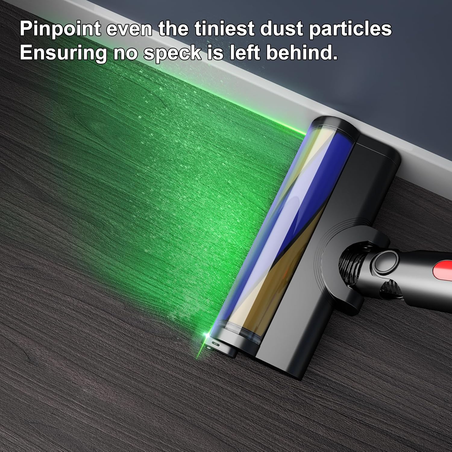 Vacuum Attachments with Dust Detection Light Compatible with Dyson V7 V8 V10 V11 V15 Cordless Cleaners, Hardwood Floor Brush Head Replacement Accessories Parts with LED Light for Home