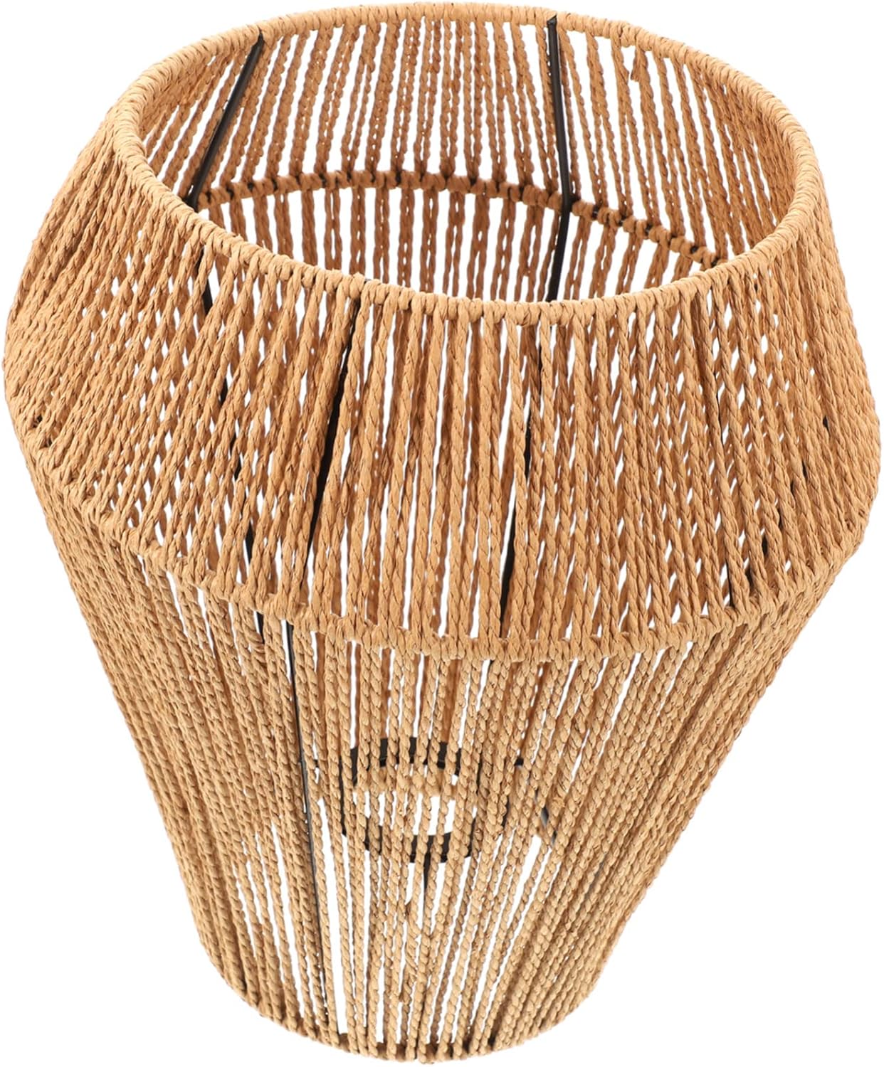 UPKOCH Rustic Style Lampshade Woven Paper Art Lamp Cover for Pendant Ceiling Decor