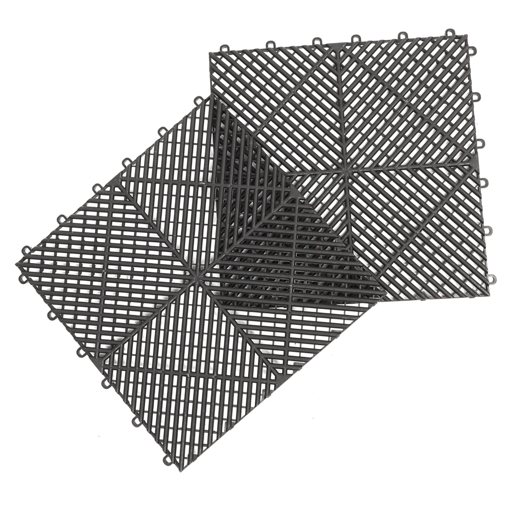 HAWILLOSCH Thickened Non-Slip Pool Shower Mat Interlocking Drainage Floor Mat for Car Wash Boat Deck