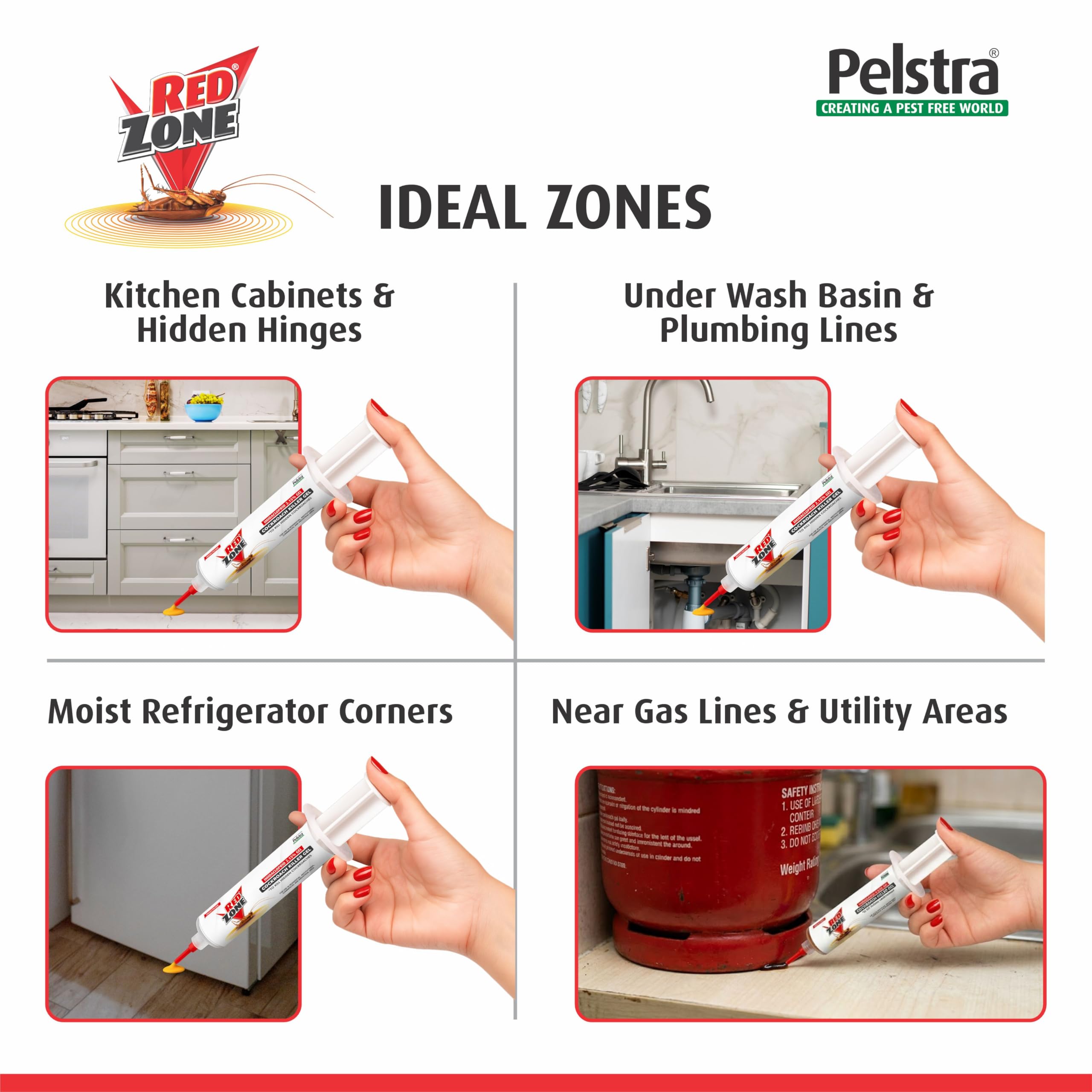 RedZone Roach Killer Gel - Eliminate Cockroaches -4
