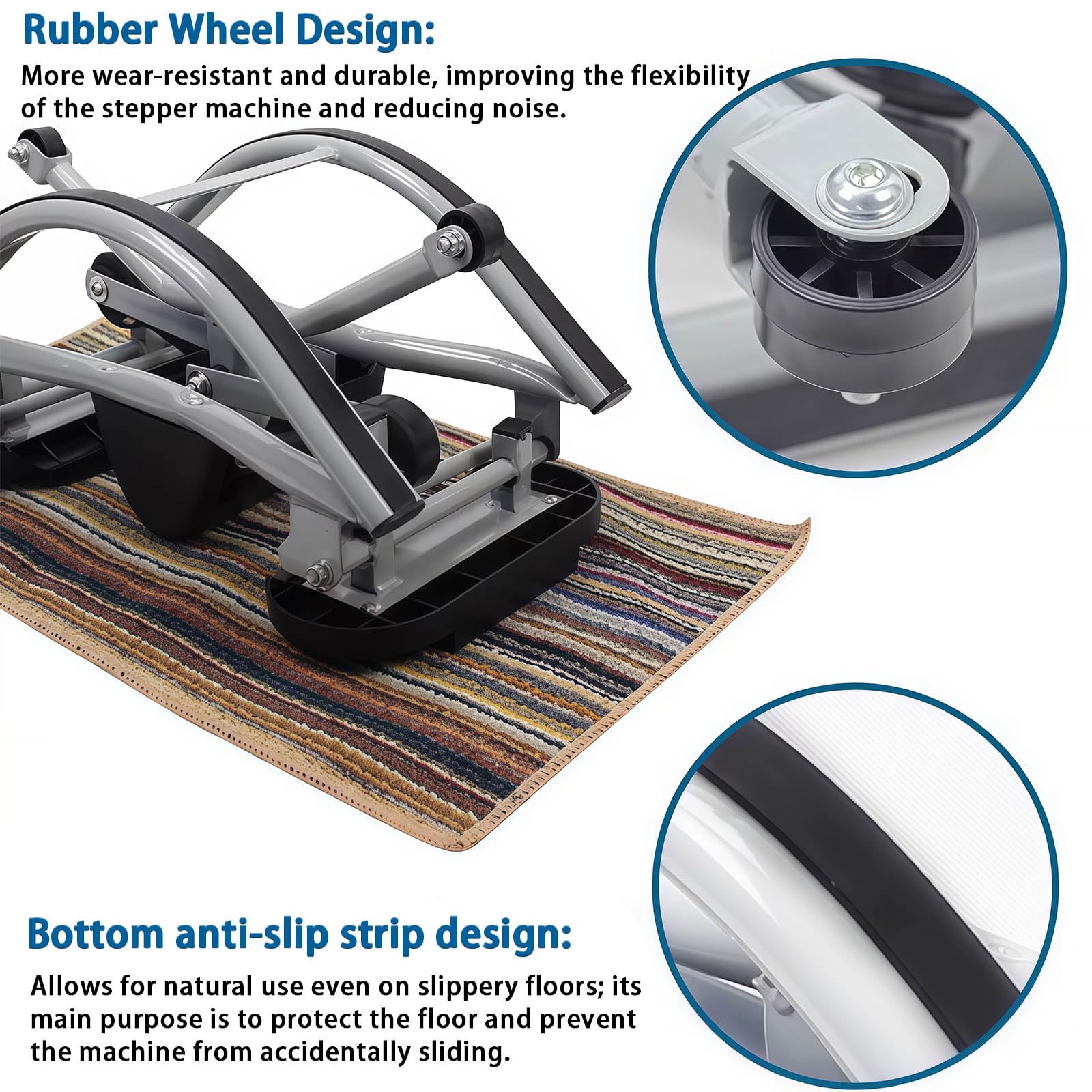 Side to Side Rock Stepper, Mini Exercise Machine with Digital Display for Legs & Po, Full Body Workout at Home