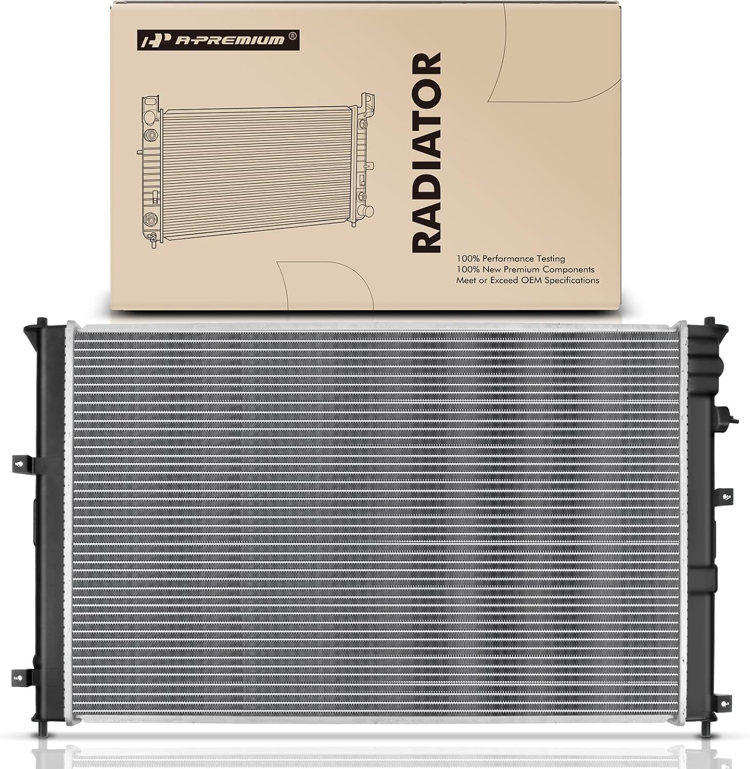 A-Premium Engine Coolant Radiator Assembly Compatible with Honda Civic 2016 2017 2018 2019 2020