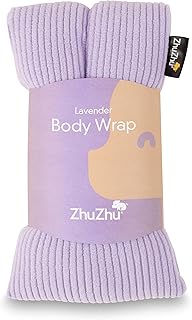 Zhu-Zhu Lavender Body Wrap - Microwavable Wheat Bag - Microwave Heat Pad Soothing Hot Pack - Lilac Fleece