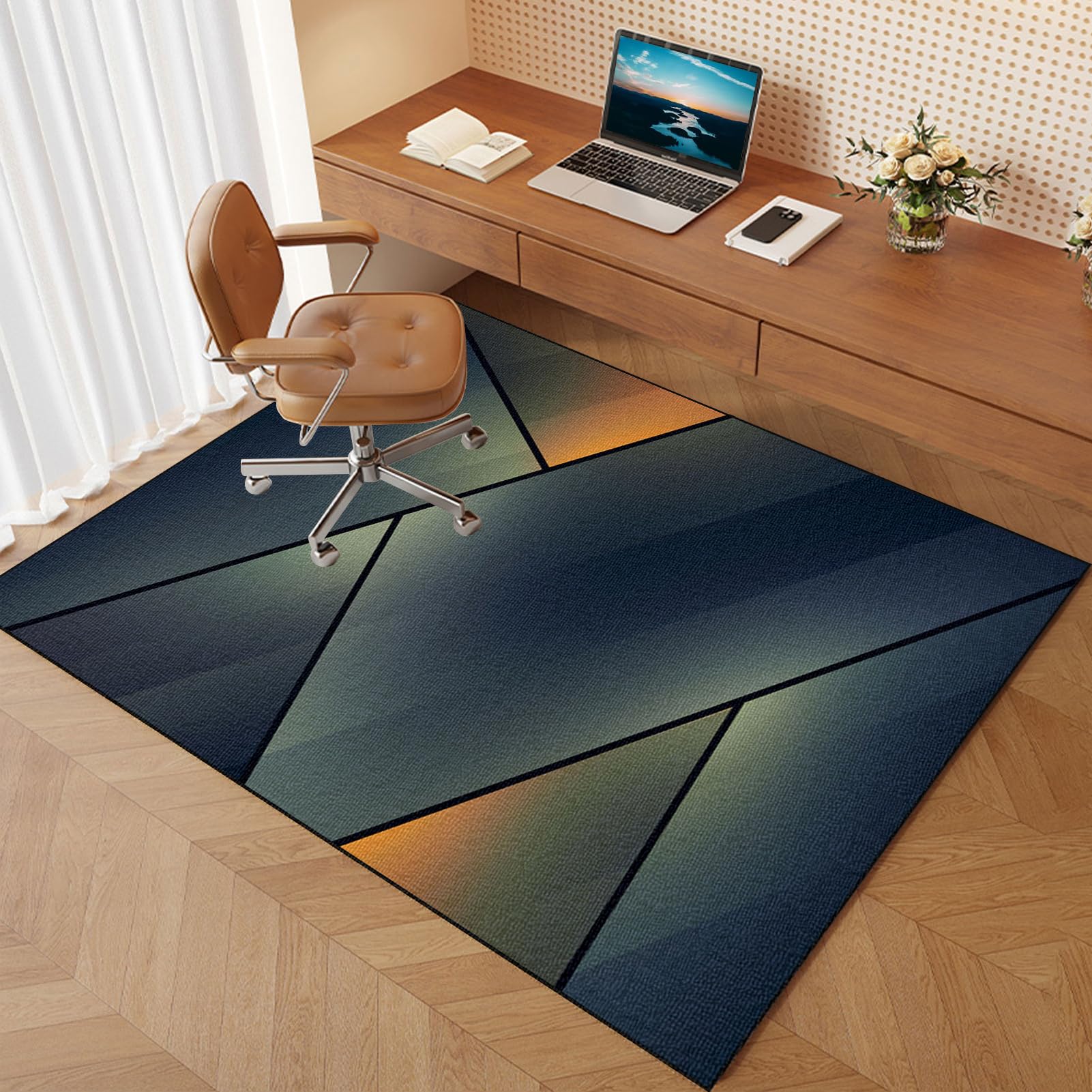 Dywan Krzesło do gier Antypoślizgowa 160 x 200 cm Mata na krzesło biurowe Ochraniacze Podłoga Krzesło Koła Mata ochronna na twarde podłogi Płytki Laminat Dywan Podłoga
