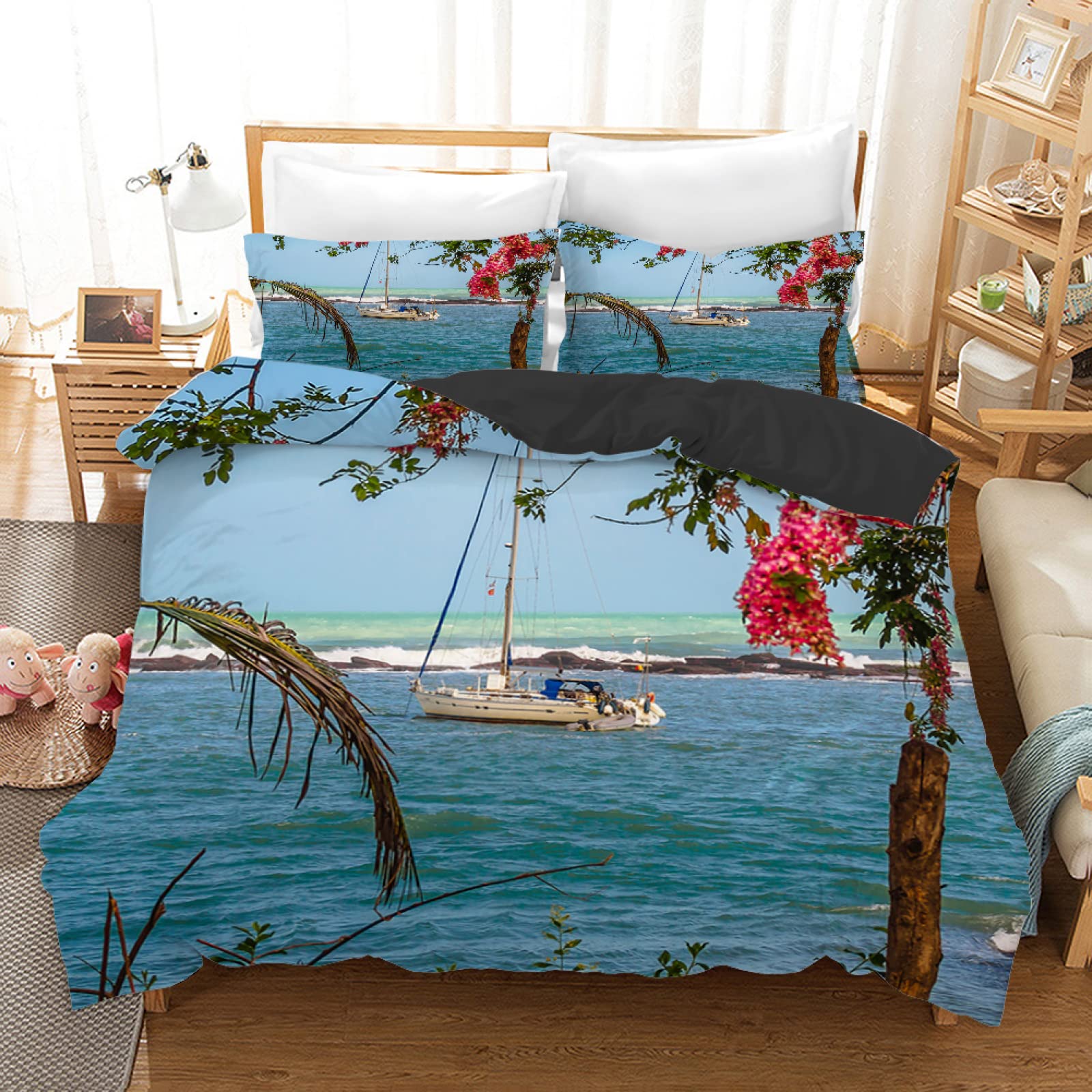 Housse de couette 90x190 sans repassage pour en finir avec les plis du lit