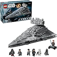 LEGO Star Wars Imperial Star Destroyer 75394 - 1555 Pieces, Darth Vader & 7 Minifigs, Ages 10+ Build, Play & Display Set