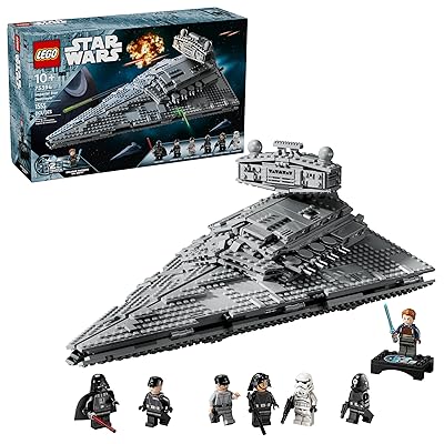 LEGO Star Wars Imperial Star Destroyer Building Toys Set - Build & Display for Boys & Girls, Ages 10+ - Gift for Birthdays - Star Wars Darth Vader & 6 Minifigure Toys - 75394