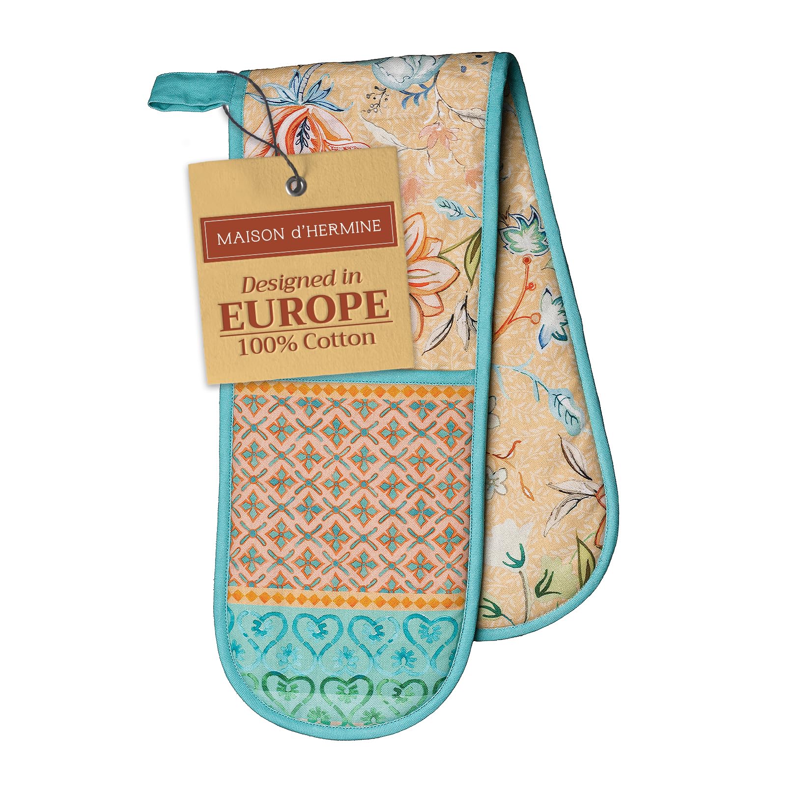 Maison d' Hermine Double Oven Mitts 100% Double Cotton Oven Glove 18 x 89cm โ image 1